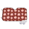 thumbnail image 1 of Uemuo Cute Pig with Coins Pattern Accordion Car Windshield Sun Shade, Foldable Reflective Sun Visor for Car, Reflector Windshield Sunshade-, 1 of 7
