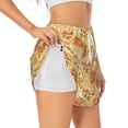 thumbnail image 1 of Uemuo Cute Pizza In Various Pattern Women's Athletic Shorts High Waisted Running Shorts with Liner Pockets Gym Elastic Workout Shorts-X-Large, 1 of 9