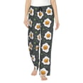 thumbnail image 1 of Uemuo Cute Poached Eggs Pattern Women's Wide Leg Palazzo Lounge Pants with Pockets Light Weight Loose Comfy Casual Pajama Pants-Medium, 1 of 9