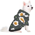 thumbnail image 1 of Uemuo Cute Poached Eggs for Winter Dog Hoodie Sweatshirts with Pockets Warm Dog Clothes for Small Dogs Chihuahua-XX-Large, 1 of 8