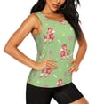 thumbnail image 1 of Uemuo Cute Poodle Dog Pattern Workout Tank Tops for Women Breathable Moisture-wicking tank top Sleeveless Running Loose Fit Yoga Tops Active Shirts Sports Gym Exercise, 1 of 9