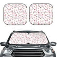 thumbnail image 1 of Uemuo Cute Poodle Dog Printed 2 PCS Car Windshield Sun Shade, Auto Sun Heat and UV Rays Blocker, Foldable Automotive Front Window Sunshade Protector, 1 of 7