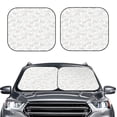 thumbnail image 1 of Uemuo Cute Poodle Dog Printed 2 PCS Car Windshield Sun Shade, Auto Sun Heat and UV Rays Blocker, Foldable Automotive Front Window Sunshade Protector, 1 of 7