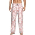 thumbnail image 1 of Uemuo Cute Rabbit Carrot Pattern Men's Wide Leg Palazzo Lounge Pants with Pockets Light Weight Loose Comfy Casual Pajama Pants-Medium, 1 of 9
