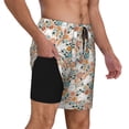 thumbnail image 1 of Uemuo Cute Rabbit Floral Pattern Mens Swim Trunks Quick Dry Board Shorts with Mesh Lining, Stretch Beach Shorts Quick Dry No-Chafing Board Shorts-XX-Large, 1 of 9