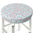 thumbnail image 1 of Uemuo Cute Rabbit Pattern Round Bar Stool Seat Covers Washable Stool Cushion Slipcover Elastic Bar Chair Covers-13 inch, 1 of 7