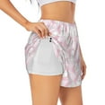 thumbnail image 1 of Uemuo Cute Rabbit Pattern Women's Athletic Shorts High Waisted Running Shorts with Liner Pockets Gym Elastic Workout Shorts-Medium, 1 of 9
