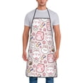 thumbnail image 1 of Uemuo Cute Rabbit Printed Bib Apron, Adjustable , Water and Oil Resistant, Cooking Kitchen Chef Apron for Women Men, 1 of 5