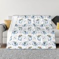 thumbnail image 1 of Uemuo Cute Shark Printed Throw Blanket for Couch, Fluffy Fuzzy Blankets for Bed, Sofa, Cozy Flannel Faux Fur Blanket-50"x40", 1 of 6