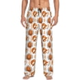 thumbnail image 1 of Uemuo Cute Squirrel Pattern Men's Wide Leg Palazzo Lounge Pants with Pockets Light Weight Loose Comfy Casual Pajama Pants-Small, 1 of 9