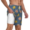 thumbnail image 1 of Uemuo Cute Turtle Pattern Mens Swim Trunks Quick Dry Board Shorts with Mesh Lining, Stretch Beach Shorts Quick Dry No-Chafing Board Shorts-XX-Large, 1 of 9