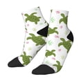 thumbnail image 1 of Uemuo Cute Turtle Printed Crew Socks, Moisture-Wicking Socks, Athletic Socks for Men Breathable Cushion Socks Casual Sport Socks for Running Traveling, 1 of 6