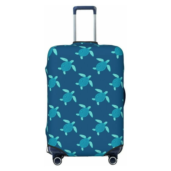 Uemuo Cute Turtle Printed Washable Luggage Cover - Fashion Suitcase Protector Fits 18-32 Inch Luggage -