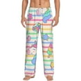 thumbnail image 1 of Uemuo Cute Unicorn Pattern Men's Wide Leg Palazzo Lounge Pants with Pockets Light Weight Loose Comfy Casual Pajama Pants-Small, 1 of 9