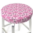 thumbnail image 1 of Uemuo Cute Watermelon Flamingo Pattern Round Bar Stool Seat Covers Washable Stool Cushion Slipcover Elastic Bar Chair Covers-14 inch, 1 of 7