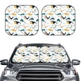 thumbnail image 1 of Uemuo Cute Whale Printed 2 PCS Car Windshield Sun Shade, Auto Sun Heat and UV Rays Blocker, Foldable Automotive Front Window Sunshade Protector, 1 of 7