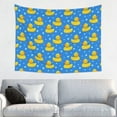 thumbnail image 1 of Uemuo Cute Yellow Rubber Ducks Printed 29x37 Inch Tapestry Wall Hanging – Lightweight & Durable – Perfect for Dorm Decor, Beach Throw, Sofa Cover, Tablecloth, 1 of 8