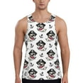 thumbnail image 1 of Uemuo DOG IS WEARING PIRATE COSTUME Pattern Men's Muscle Shirts Sleeveless Dry Fit Gym Workout Tank Top Lightweight Sports Tank Top Beach Tank Top, Loose-fit Sleeveless Shirt-Medium, 1 of 7