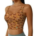 thumbnail image 1 of Uemuo Dachshund And Ball Pattern Women's Sports Bra - High Impact Support, Breathable, and Comfortable Athletic Bra for Running, Yoga, and Workouts, 1 of 9