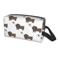 thumbnail image 1 of Uemuo Dachshund Dog Pattern Portable Toiletry Bags with Handle, Waterproof travel Make up Bags for Women, Large Capacity Travel Cosmetic Bags, 1 of 9