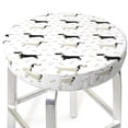 thumbnail image 1 of Uemuo Dachshund Dog Pattern Round Bar Stool Seat Covers Washable Stool Cushion Slipcover Elastic Bar Chair Covers-, 1 of 7