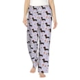 thumbnail image 1 of Uemuo Dachshund Dog Puppy Pattern Women's Wide Leg Palazzo Lounge Pants with Pockets Light Weight Loose Comfy Casual Pajama Pants-Medium, 1 of 9