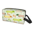 thumbnail image 1 of Uemuo Dachshund Dog Puppy Pattern Portable Toiletry Bags with Handle, Waterproof travel Make up Bags for Women, Large Capacity Travel Cosmetic Bags, 1 of 9