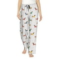 thumbnail image 1 of Uemuo Dachshund Dog Puppy Pattern Women's Wide Leg Palazzo Lounge Pants with Pockets Light Weight Loose Comfy Casual Pajama Pants-Small, 1 of 9