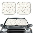 thumbnail image 1 of Uemuo Dachshund Dog Puppy Printed 2 PCS Car Windshield Sun Shade, Auto Sun Heat and UV Rays Blocker, Foldable Automotive Front Window Sunshade Protector, 1 of 7