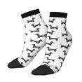 thumbnail image 1 of Uemuo Dachshund Dog Puppy Printed Crew Socks, Moisture-Wicking Socks, Athletic Socks for Men Breathable Cushion Socks Casual Sport Socks for Running Traveling, 1 of 6