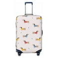 thumbnail image 1 of Uemuo Dachshund Dog Puppy Printed Washable Luggage Cover - Fashion Suitcase Protector Fits 18-32 Inch Luggage -X-Large, 1 of 9