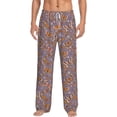 thumbnail image 1 of Uemuo Daisies Flowers Pattern Men's Wide Leg Palazzo Lounge Pants with Pockets Light Weight Loose Comfy Casual Pajama Pants-XX-Large, 1 of 9