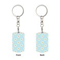 thumbnail image 1 of Uemuo Daisies Flowers Pattern Rectangular Metal Keychain - Durable, Stylish, and Personalized Key Ring for Men and Women,Engraved Keychain,Gift Slim Sturdy Keychain, 1 of 7