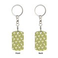 thumbnail image 1 of Uemuo Daisies Flowers Pattern Rectangular Metal Keychain - Durable, Stylish, and Personalized Key Ring for Men and Women,Engraved Keychain,Gift Slim Sturdy Keychain, 1 of 7
