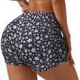 thumbnail image 1 of Uemuo Daisies Flowers Pattern Women Workout Impact Shorts Scrunch Butt Lifting Gym Shorts Seamless Booty Biker Shorts-Medium, 1 of 8