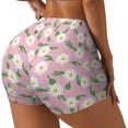 thumbnail image 1 of Uemuo Daisies Flowers Pattern Women Workout Impact Shorts Scrunch Butt Lifting Gym Shorts Seamless Booty Biker Shorts-XX-Large, 1 of 8