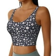 thumbnail image 1 of Uemuo Daisies Flowers Pattern Women's Sports Bra - High Impact Support, Breathable, and Comfortable Athletic Bra for Running, Yoga, and Workouts, 1 of 9