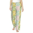 thumbnail image 1 of Uemuo Daisies Flowers Pattern Women's Wide Leg Palazzo Lounge Pants with Pockets Light Weight Loose Comfy Casual Pajama Pants-Medium, 1 of 9