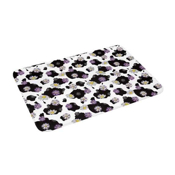 Uemuo Daisies Flowers Printed Door Mat Indoor Doormat 16"x24",Front Back Door Mats Non Slip Entrance Rugs,Inside Doormats for Entryway