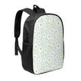 thumbnail image 1 of Uemuo Daisies Flowers Printed Durable 17-inch Student Backpack - Lightweight, Waterproof, Adjustable Straps, Ideal for School, Work, Travel, 1 of 5
