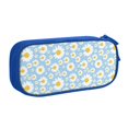 thumbnail image 1 of Uemuo Daisies Flowers Printed Pencil Pen Case, Portable Pencil Pouch with Zipper, Compact Stationery Bag Makeup Bag, Pencil Bag for Home Office, 1 of 9