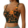 thumbnail image 1 of Uemuo Daisies Pattern Women's Sports Bra - High Impact Support, Breathable, and Comfortable Athletic Bra for Running, Yoga, and Workouts, 1 of 9