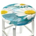 thumbnail image 1 of Uemuo Daisy Flowers Pattern Round Bar Stool Seat Covers Washable Stool Cushion Slipcover Elastic Bar Chair Covers-14 inch, 1 of 7