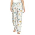 thumbnail image 1 of Uemuo Dandelion Pattern Women's Wide Leg Palazzo Lounge Pants with Pockets Light Weight Loose Comfy Casual Pajama Pants-X-Large, 1 of 9