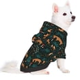 thumbnail image 1 of Uemuo Deers In The Forest for Winter Dog Hoodie Sweatshirts with Pockets Warm Dog Clothes for Small Dogs Chihuahua-Small, 1 of 8