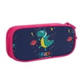 thumbnail image 1 of Uemuo Dinosau Space Explorer Printed Pencil Pen Case, Portable Pencil Pouch with Zipper, Compact Stationery Bag Makeup Bag, Pencil Bag for Home Office, 1 of 9