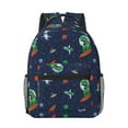 thumbnail image 1 of Uemuo Dinosaur Astronaut Printed Student Durable Water-resistant Backpack,Travel Backpack,Outdoor Activities Backpack, Laptop Backpack, Multi-compartment Backpack, 1 of 5