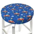 thumbnail image 1 of Uemuo Dinosaur Driving Pattern Round Bar Stool Seat Covers Washable Stool Cushion Slipcover Elastic Bar Chair Covers-13 inch, 1 of 7