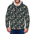 thumbnail image 1 of Uemuo Dinosaur In The Space for Men's Fashion Full-zip Hoodies & Sweatshirts with Kangaroo Pocket, Zip-up Hooded Sweatshirt, Moisture Wicking & Breathable-XX-Large, 1 of 5