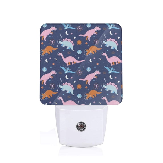 Uemuo Dinosaur Night Light, Night Lights Plug into Wall, Dusk to Dawn Sensor Warm White Led Night Light 0.5W-EU